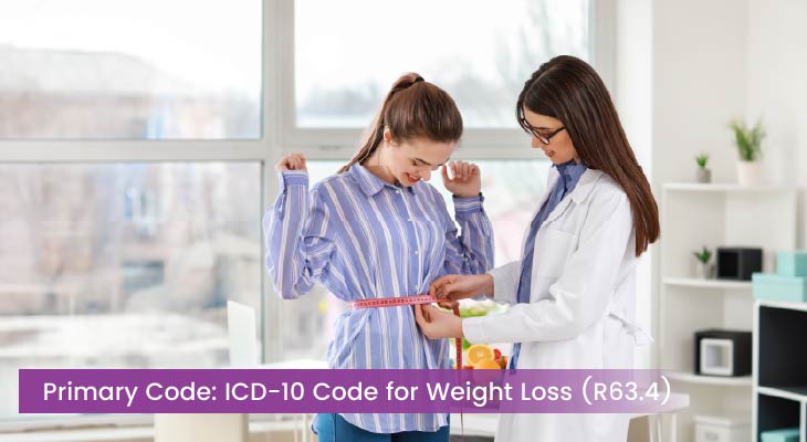 Primary Code: ICD-10 Code for Weight Loss (R63.4)