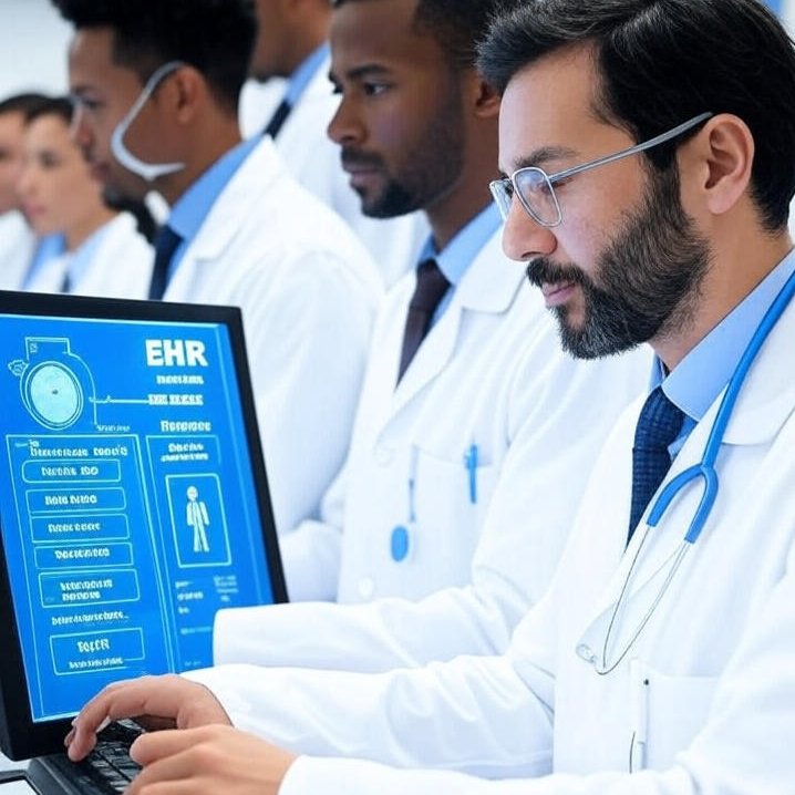 Doctors using integrated EHR